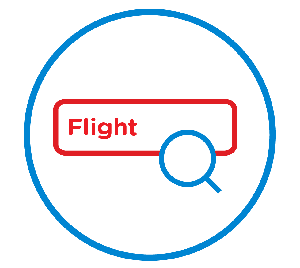 Search & select flight