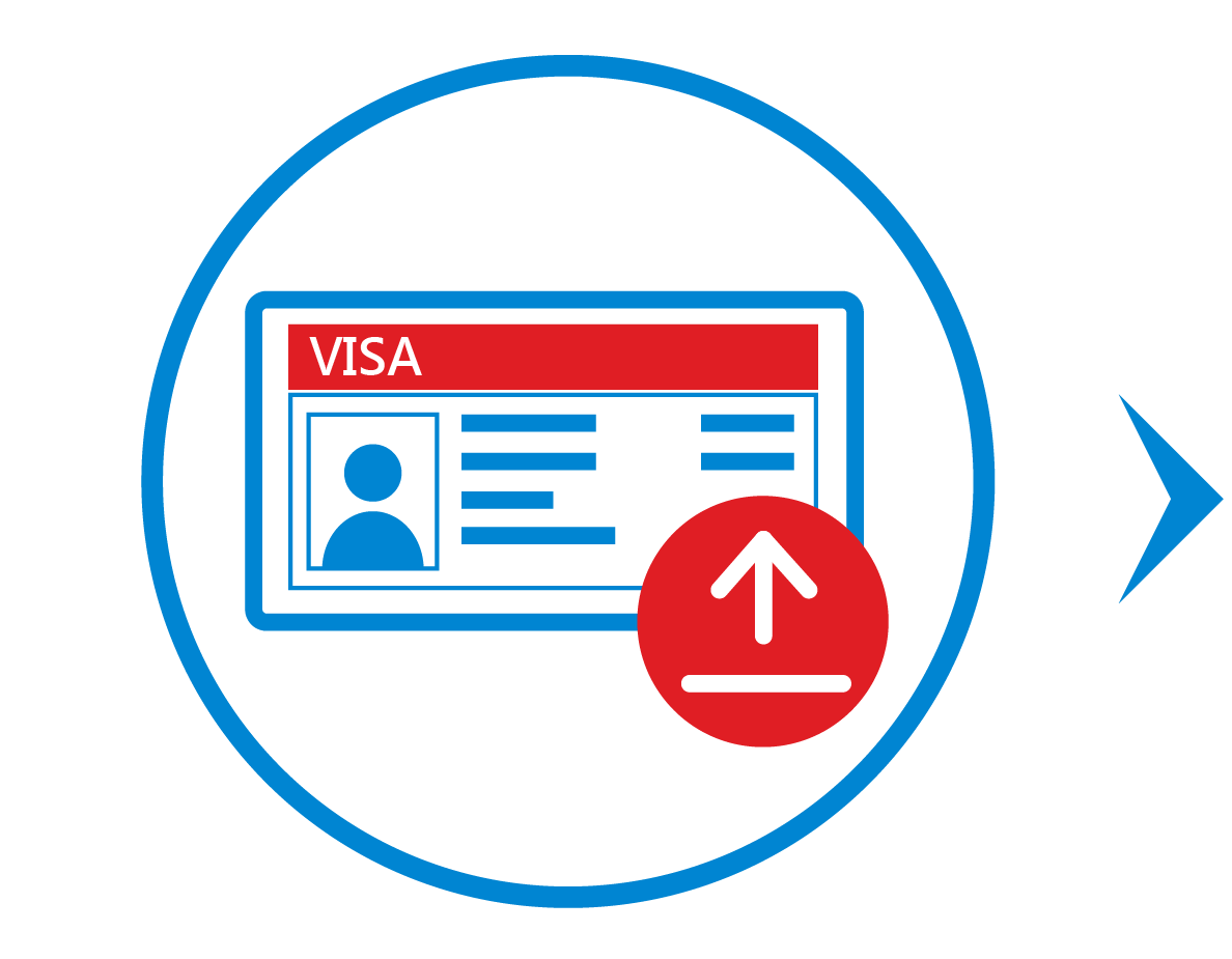 Upload valid supporting document of employment contract or working visa